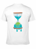 Climate Crisis Tee: Hourglass Earth Design