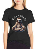 Relaxed Sloth Meditation T-Shirt