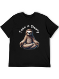 Relaxed Sloth Meditation T-Shirt