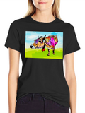 Cow Art Print Black T-Shirt