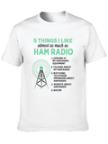 5 Things I Like Almost As Much As Ham Radio Funny Classic Cotton Tee – Unisex Comfort For Any Season