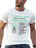 5 Things I Like Almost As Much As Ham Radio Funny Classic Cotton Tee – Unisex Comfort For Any Season