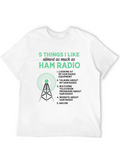 5 Things I Like Almost As Much As Ham Radio Funny Classic Cotton Tee – Unisex Comfort For Any Season