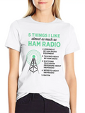 5 Things I Like Almost As Much As Ham Radio Funny Classic Cotton Tee – Unisex Comfort For Any Season