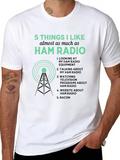 5 Things I Like Almost As Much As Ham Radio Funny Classic Cotton Tee – Unisex Comfort For Any Season