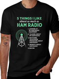 5 Things I Like Almost As Much As Ham Radio Funny Classic Cotton Tee – Unisex Comfort For Any Season