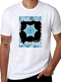 Snowflake Graphic Black T-Shirt