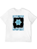 Snowflake Graphic Black T-Shirt