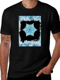 Snowflake Graphic Black T-Shirt