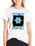 Snowflake Graphic Black T-Shirt