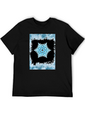 Snowflake Graphic Black T-Shirt