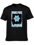 Snowflake Graphic Black T-Shirt