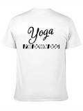 Yoga Im Down Dog Black Graphic Tee