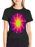 Fractal Burst Graphic Tee - Black