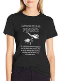 Life is Like a Piano Graphic T-Shirt