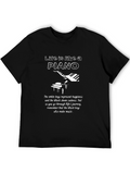 Life is Like a Piano Graphic T-Shirt