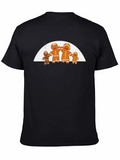 Gingerbread Family Black T-Shirt