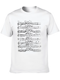 Music Notes Graphic Tee - Unique Design