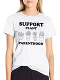Support Plant Parenthood T-Shirt - Black