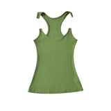 Magical invisible shoulder strap vest women's low cut slim fit bottom camisole top