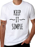 Keep It Simple Black Graphic Tee