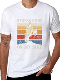 Stress Ends On My Bike Graphic Tee