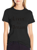 Livin The Dream Black Graphic Tee