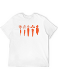Funny Carrot Evolution Black T-Shirt