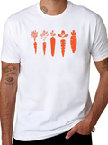Funny Carrot Evolution Black T-Shirt