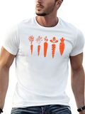 Funny Carrot Evolution Black T-Shirt