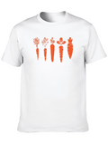 Funny Carrot Evolution Black T-Shirt
