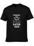 Professional Pho Eater Black Graphic T-Shirt