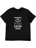 Professional Pho Eater Black Graphic T-Shirt