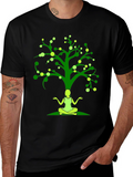Yoga Tree Graphic Tee - Meditate in Style