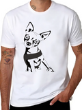 Chihuahua Graphic T-Shirt - Mens Black Tee
