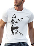Chihuahua Graphic T-Shirt - Mens Black Tee