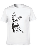 Chihuahua Graphic T-Shirt - Mens Black Tee