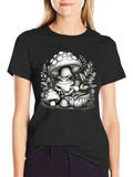 Frog and Mushroom Graphic Tee