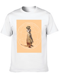 Meerkat King T-Shirt - Novelty Graphic Tee