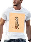 Meerkat King T-Shirt - Novelty Graphic Tee