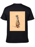 Meerkat King T-Shirt - Novelty Graphic Tee