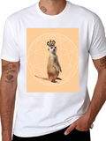 Meerkat King T-Shirt - Novelty Graphic Tee
