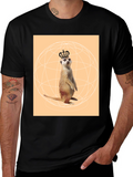 Meerkat King T-Shirt - Novelty Graphic Tee