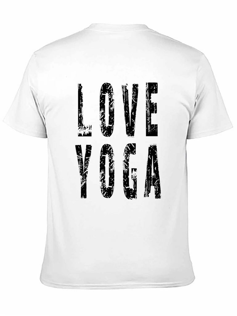 Love Yoga Graphic T-Shirt - Black