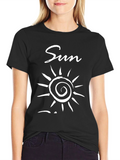 Sun Graphic Black T-Shirt