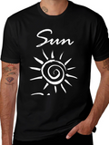 Sun Graphic Black T-Shirt