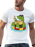 Relaxing Turtle Graphic T-Shirt