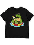 Relaxing Turtle Graphic T-Shirt