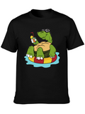 Relaxing Turtle Graphic T-Shirt