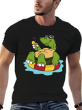 Relaxing Turtle Graphic T-Shirt
